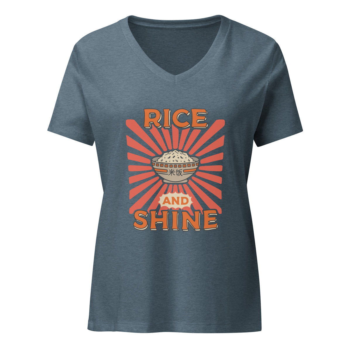 Rice and Shine Women's V-Neck T-Shirt