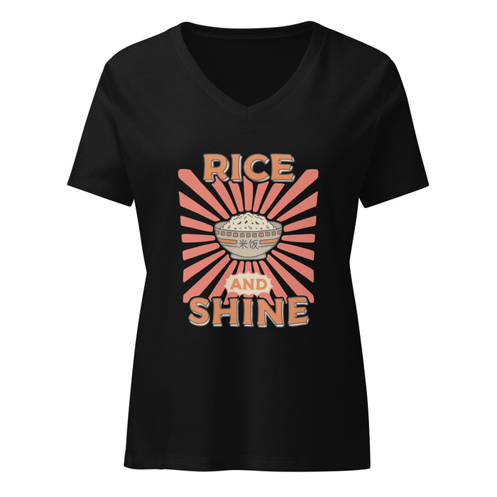 Rice and Shine Women's V-Neck T-Shirt